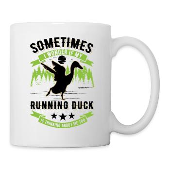 Indian Running Duck Bouteille cadeau Canard Canard - Mug blanc - blanc - Droite
