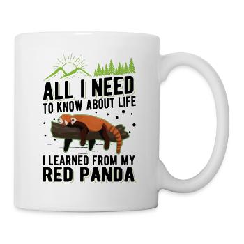Red Panda Gift Cat Bear Red Panda - Mug - white - Right