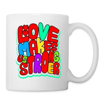 L’amour nous rend plus forts - Mug blanc - blanc - Droite