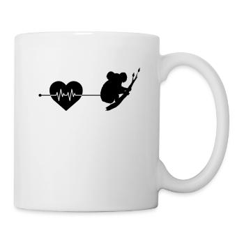 Koala heartbeat - Mug - white - Right