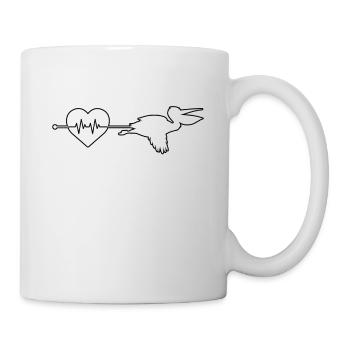 Battement de cœur de Pélican - Mug blanc - blanc - Droite