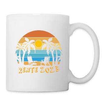 Rente 2023 | Geschenkidee Rentner 2023 - Tasse - Weiß - Rechts