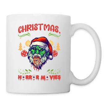 Horror Movie Zombie Santa Christmas Love Horror - Mug - white - Right