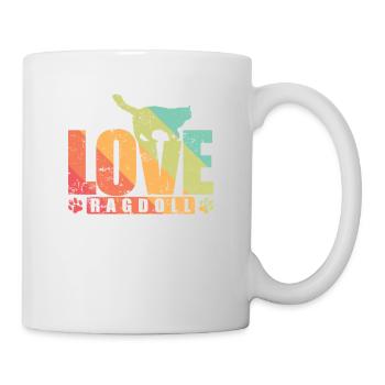 Love Ragdoll Haustier Katze Rasse - Tasse - Weiß - Rechts