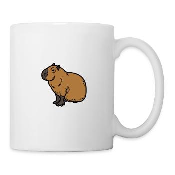 Respektiere das Capybara - Tasse - Weiß - Rechts