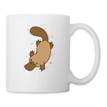 Schnabeltier beim Tauchen Australien - Tasse - Weiß - Rechts