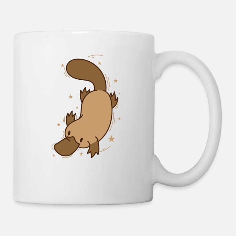 Schnabeltier beim Tauchen Australien - Tasse - Weiß