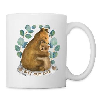 Mom-Mommy Mama-Mami Saying with Mama-Bear - Mug - white - Right