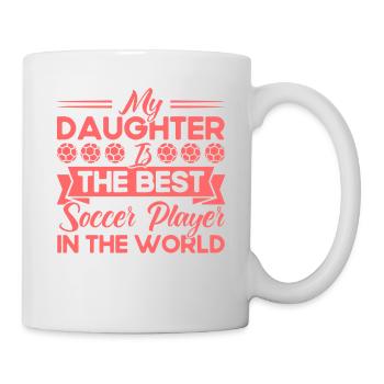 Football Maman Sports Fan Football Cadeau - Mug blanc - blanc - Droite