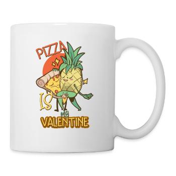 Pizza Is My Valentine - Mug - white - Right