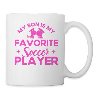 Football Mama Mother Son Cadeau - Mug blanc - blanc - Droite