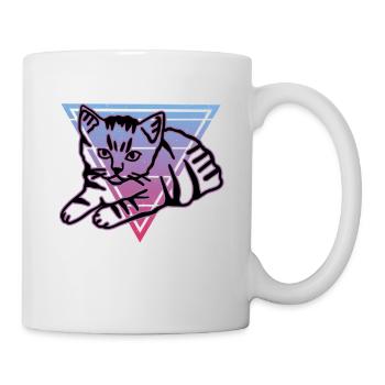 Retro Cat Graphic Cat for Cat Owners - Mug - white - Right