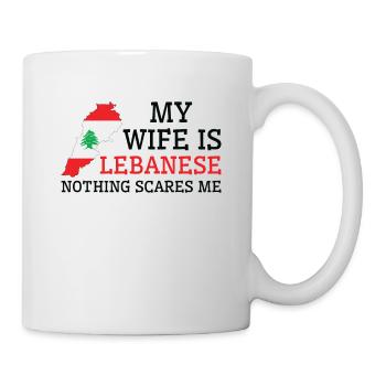 Nothing Scares Me Lebanese Wife Lebanon - Mug - white - Right