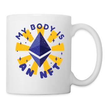 My body is an nft virtual money token - Mug - white - Right