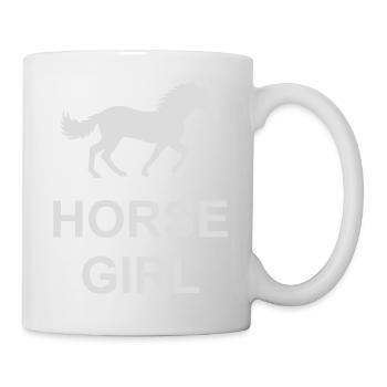 Citation de fille de cheval disant - Mug blanc - blanc - Droite