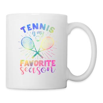 Funny Sports Fan Player Coach Tennis is mine - Mug - white - Right
