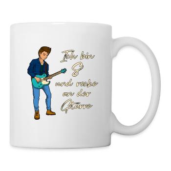 Ich bin 8 - Jungen Gitarrist - Tasse - Weiß - Rechts