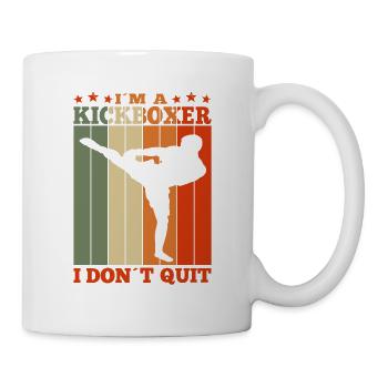 Kickboxing at A Kickboxer I Don't Quit Retro - Mug - white - Right