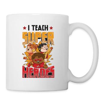 I teach superheroes - Mug - white - Right