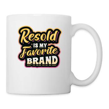 Resold Is My Favorite Brand Flea Market Thrifting - Mug - white - Right
