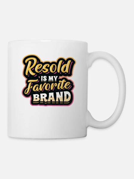 Revendu est ma marque préférée brocante - Mug blanc - blanc