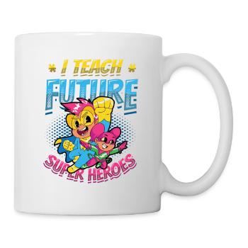 I teach superheroes - Mug - white - Right