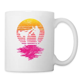 Muay Thai Vintage Retro Muay Thai Fighter Kickboxing - Mug blanc - blanc - Droite