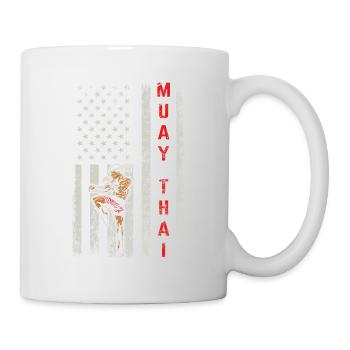 Muay Thai Fighter Kickboxer Thai Boxing Kickboxing - Mug blanc - blanc - Droite