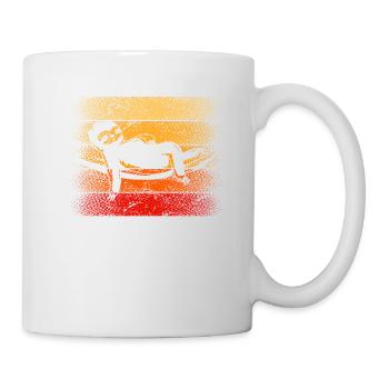 Retro Sloth Kids Sloth Cute Sloth Lover Funny Slot - Tasse - Weiß - Rechts