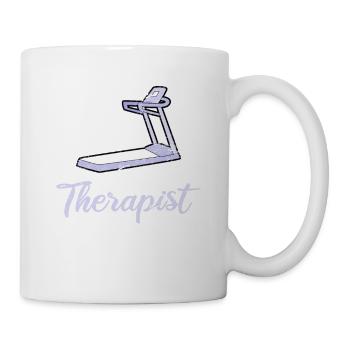 Funny Home Workout Saying Running Fitness Gym Trea - Tasse - Weiß - Rechts