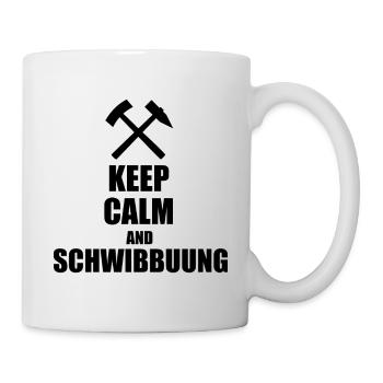 Erzgebirge Keep Calm Schwibbogen - Tasse - Weiß - Rechts