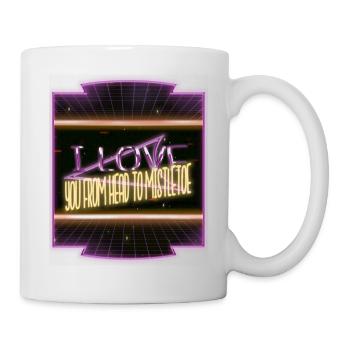 under the tree beach gift comic funny gym couples - Tasse - Weiß - Rechts