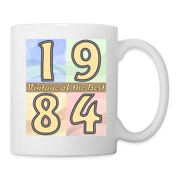 BIRTHDAY YEAR 1984 - Mug - white - Right