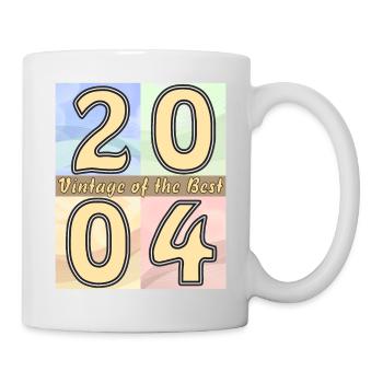 BIRTHDAY YEAR 2004 - Mug - white - Right