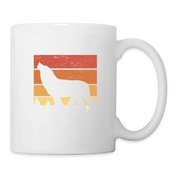 Echte Männer riechen wie Kojote Haustiere Jäger Kojoten - Tasse - Weiß - Rechts