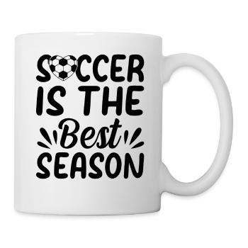 Soccer Is The Best Season - Soccer Player Soccer L - Mug - white - Right
