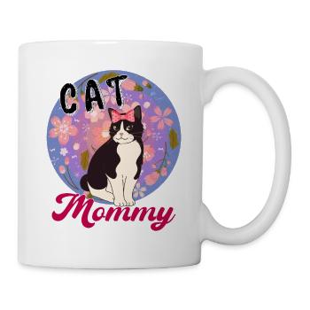Cat Mommy Funny Cat Best Cat Mom Ever Meow - Mug - white - Right