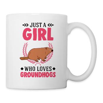 Murmeltier Mädchen Marmotte Marmotte Fille marmotte - Mug blanc - blanc - Droite
