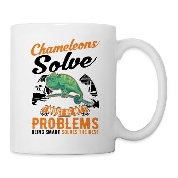 Caméléon Cadeau Caméléon - Mug blanc - blanc - Droite