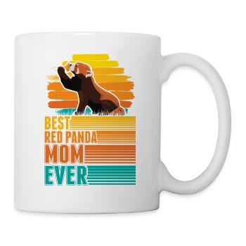 Roter Panda Mama Red Panda Mom - Mug blanc - blanc - Droite