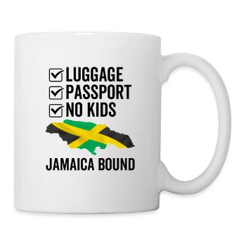 Luggage Passport No Kids Jamaica Bound - Mug - white - Right
