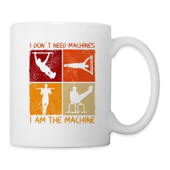Je n’ai pas besoin de machines Calisthenics - Mug blanc - blanc - Droite