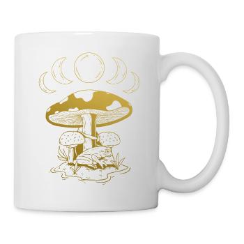 Aesthetic Goblincore and Dark Cottagecore Mushroom - Mug - white - Right