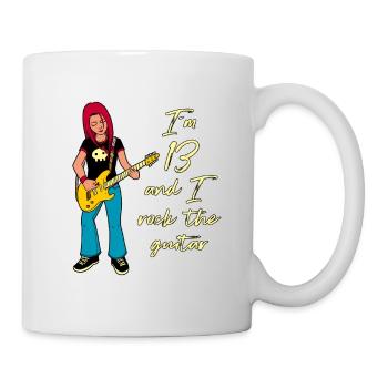 I'm 13 - Girl Guitarist - Mug - white - Right