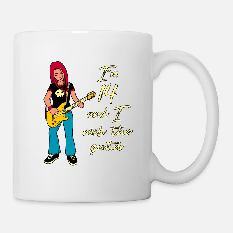 I’m 14 - Guitariste - Mug blanc - blanc