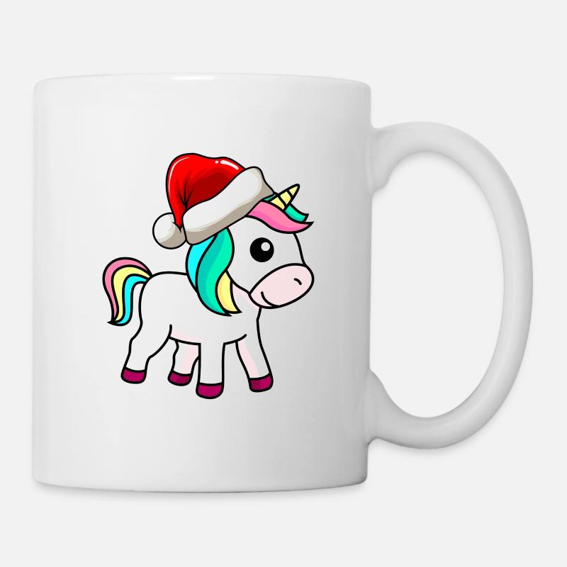 Licorne Comic Christmas - Mug blanc - blanc