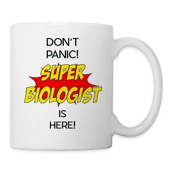 Super Biologist / Super Biologe - Tasse - Weiß - Rechts