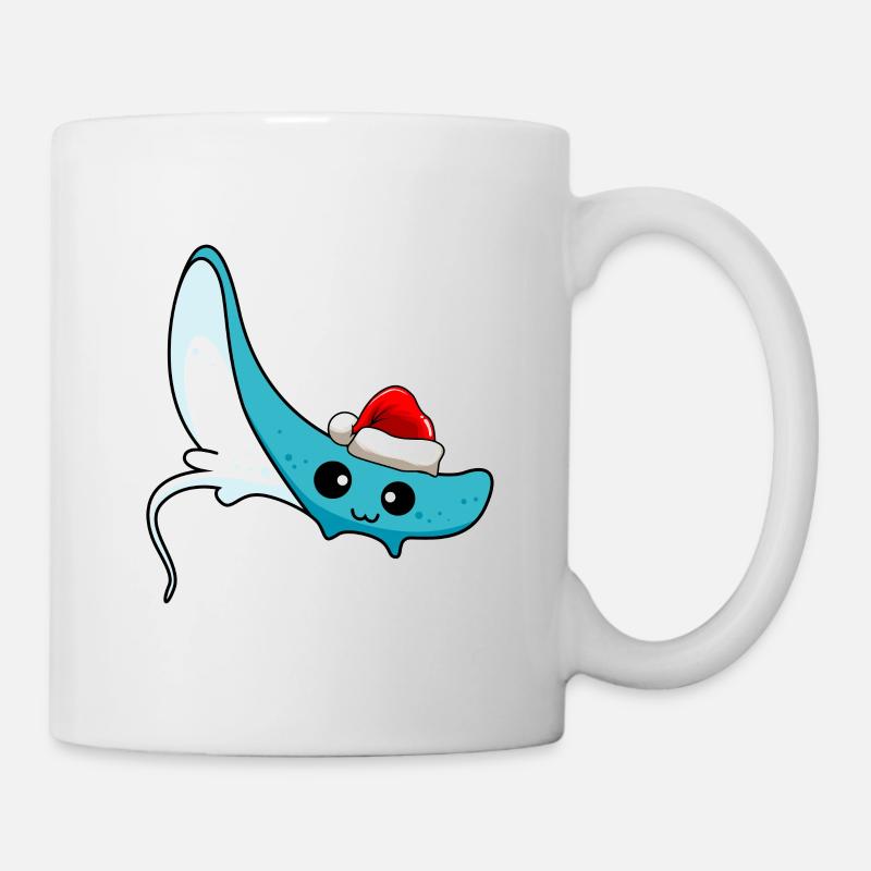 Rochen Comic Weihnachten - Tasse - Weiß