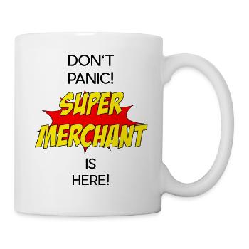 Super Merchant / Super Kaufmann - Tasse - Weiß - Rechts