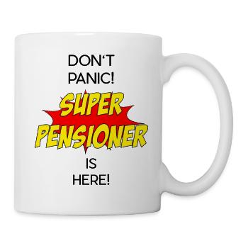 Super Pensioner / Super Rentner - Tasse - Weiß - Rechts